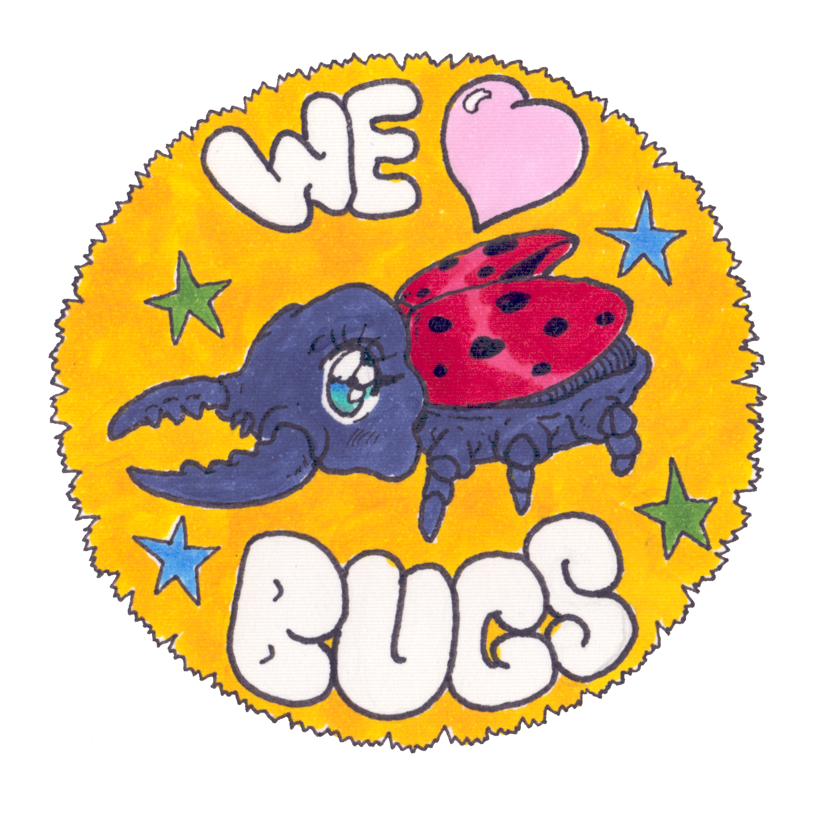 We Love Bugs Sticker
