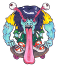 Zombie Skater Sticker