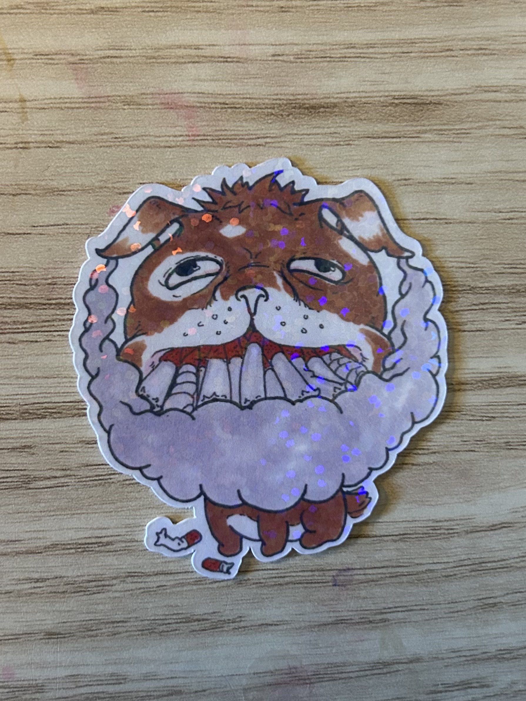 Smokin' Dog Sticker