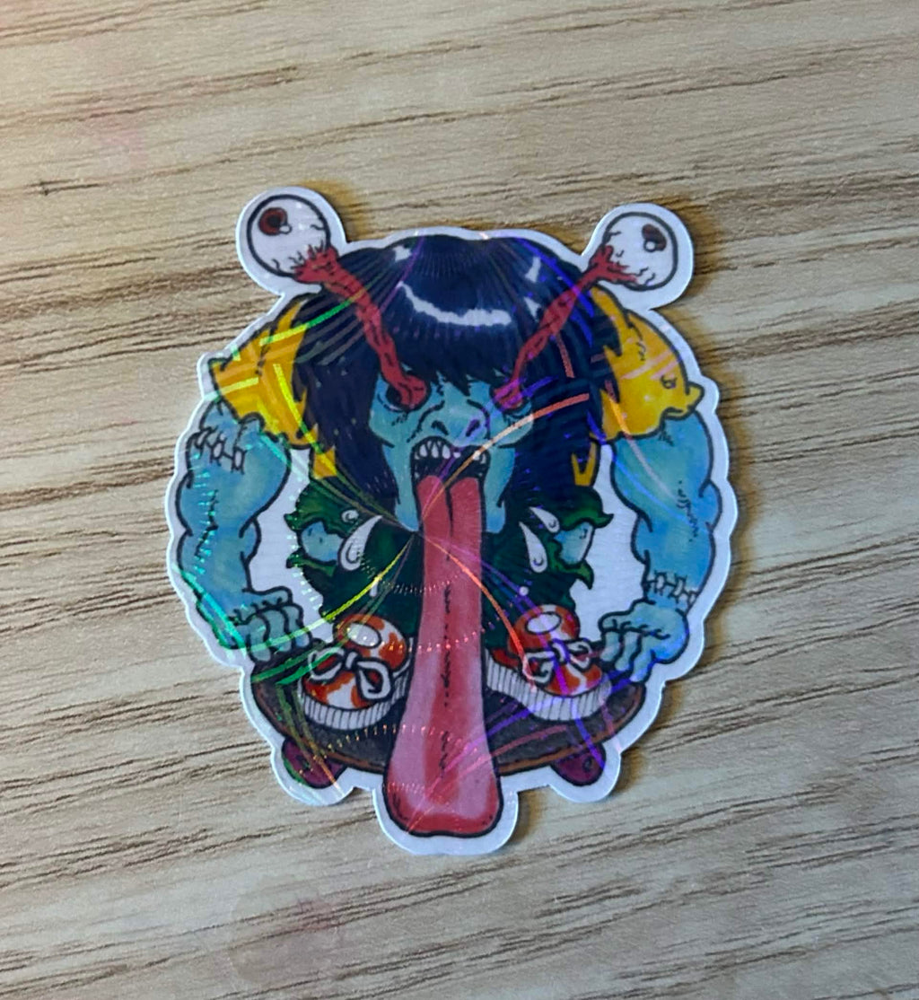 Zombie Skater Sticker
